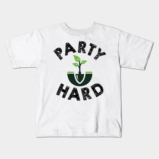 Party Hard Kids T-Shirt by KsuAnn